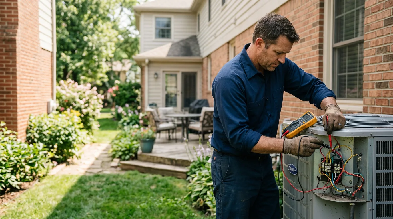 HVAC technician working near Springbrook, IA
